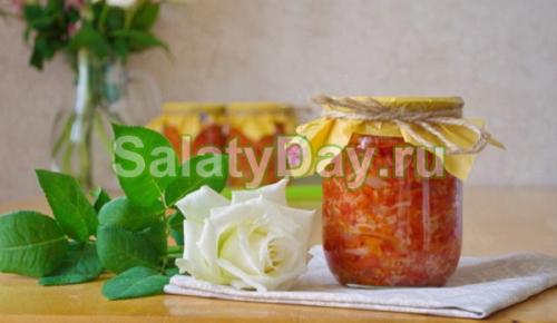 Салат на зиму из риса и овощей без уксуса. Закуска с рисом на зиму. Классический рецепт