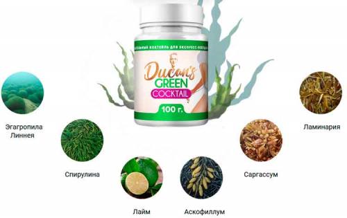 Коктейль по Дюкану. Зелёный коктейль Дюкана