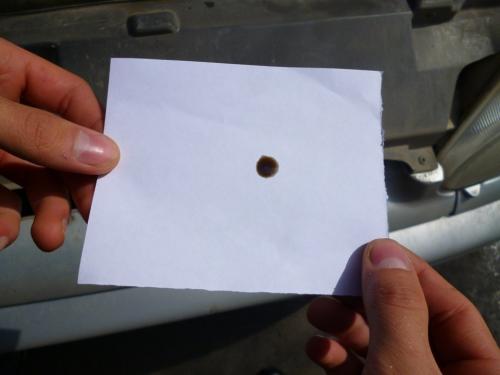 Проверка масла методом масляного пятна.