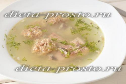Рыбный суп с крабовыми палочками по Дюкану. Суп из консервов с клёцками (Дюкан-диета)
