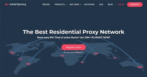 10 Residential  Rotating Proxies. Smartproxy