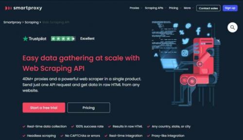 Какие существуют ограничения бесплатных инструментов для скраппинга. 1 Smartproxy