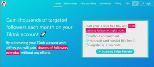Какие преимущества использования бесплатных ботов для просмотра TikTok. 2 Jeffrey – лучший “чистый” бот для TikTok