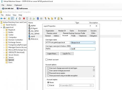 Прокси-сервер на Windows server 2019. Веб прокси Squid на CentOS 8 в окружении Active Directory 2019
