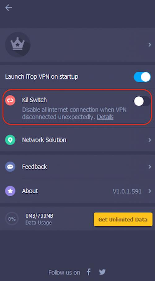 Itop VPN ключ. Ключевая особенность