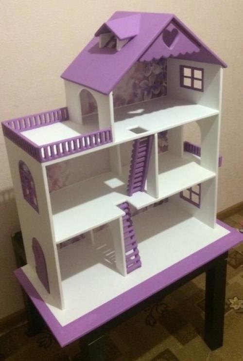 Сделал Доченьке Кукольный Домик из Фанеры. 09