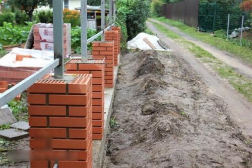 Как сложить столб из кирпича для забора своими руками. 06 Как сложить столб из кирпича для забора своими руками. 06