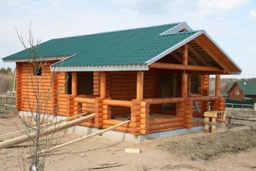 Баня и беседка под одной крышей. 02