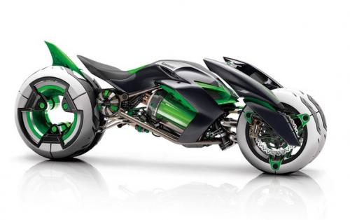 Компания Kawasaki трехколесную концепцию трансформирующего электротранспорта представила. 01 Компания Kawasaki трехколесную концепцию трансформирующего электротранспорта представила. 01