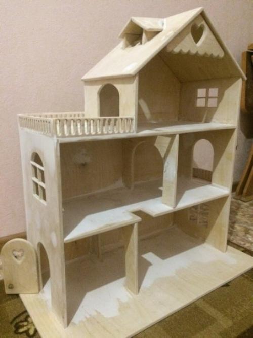 Сделал Доченьке Кукольный Домик из Фанеры. 04