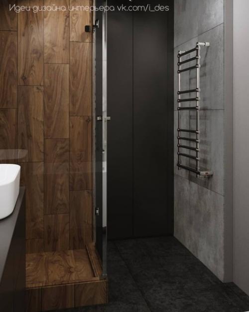 Оцените дизайн санузла, как считаете, получилось стильно или мрачно? 02