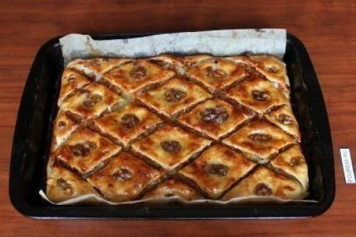 Пахлава из слоеного теста. 09 Пахлава из слоеного теста. 09