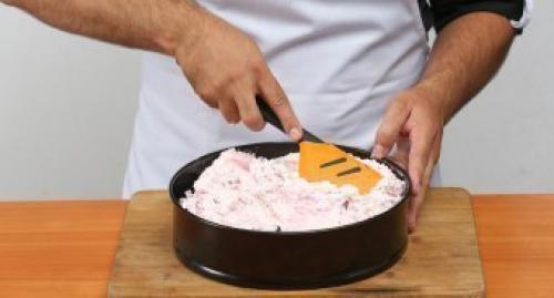 Творожно - ягодный торт (без выпечки. 03