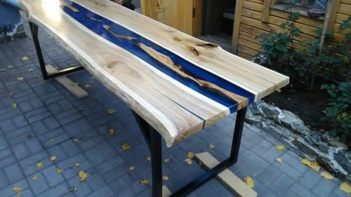 Столешница орех + эпоксидная смола 2500*800*44. 02