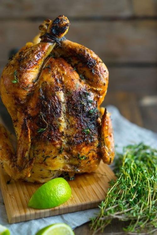 Запечённая курочка к новогоднему столу. 04 Запечённая курочка к новогоднему столу. 04