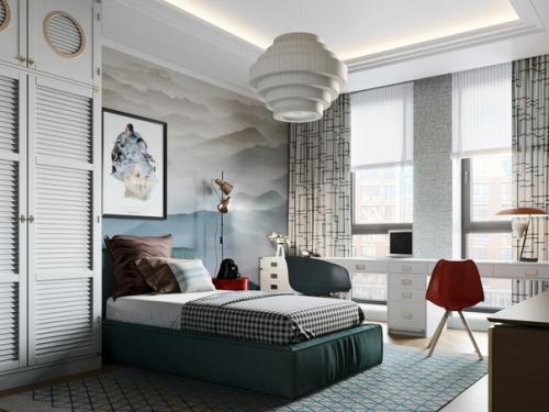 Детская комната, проект квартиры в ЖК барин хаус. 02