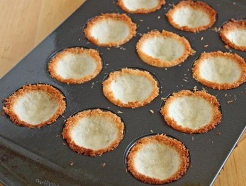 Кокосовые тарталетки с шоколадом. 03 Кокосовые тарталетки с шоколадом. 03