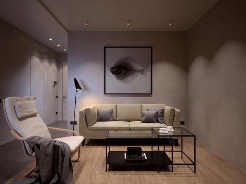 Однокомнатная квартира для молодой пары площадью 50 кв. 02