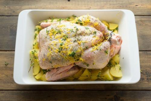 Запечённая курочка к новогоднему столу. 01 Запечённая курочка к новогоднему столу. 01