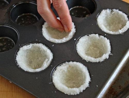 Кокосовые тарталетки с шоколадом. 02 Кокосовые тарталетки с шоколадом. 02