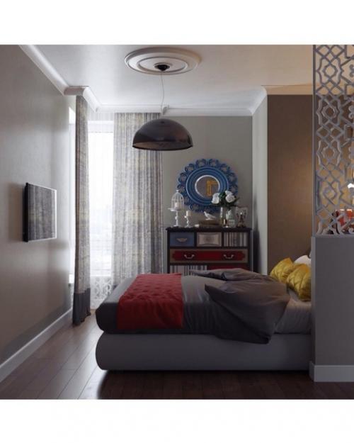 Дизайн - проект небольшой однокомнатной квартиры в 51 кв. 01