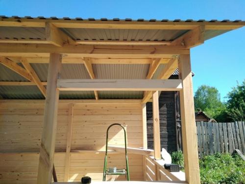 Всем привет.  Строю беседку. 04