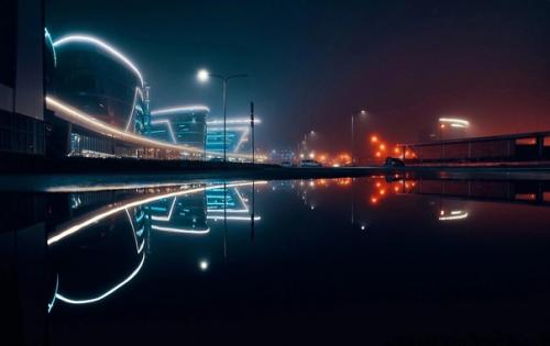 Отражения вечернего города в работах Александра фанковина. 03