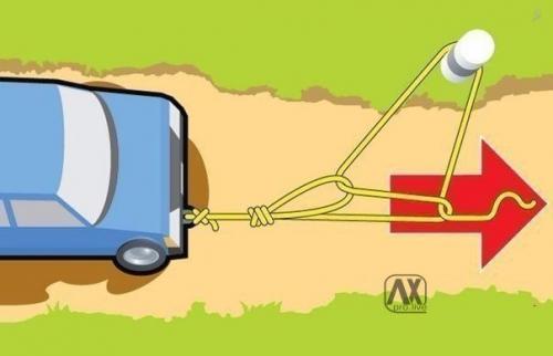 Как вытащить застрявший автомобиль в одиночку? 05