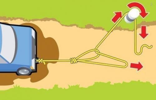 Как вытащить застрявший автомобиль в одиночку? 03