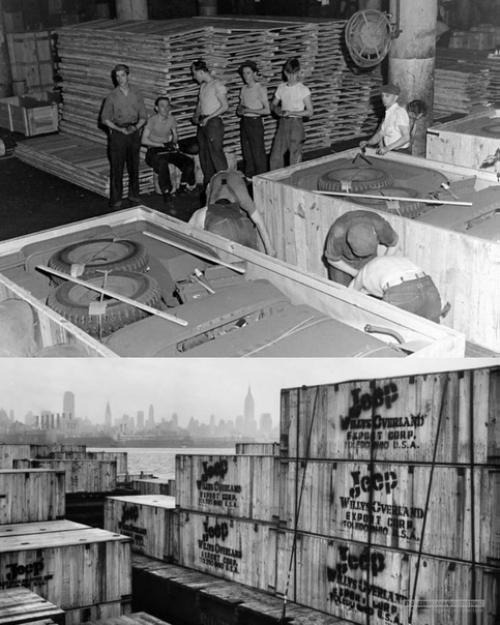 Kakк поставлялись новые джипы во время второй мировой войны. 01