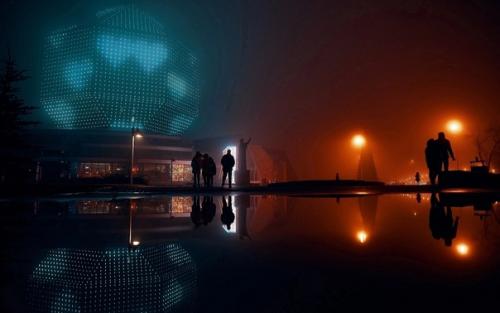 Отражения вечернего города в работах Александра фанковина. 05