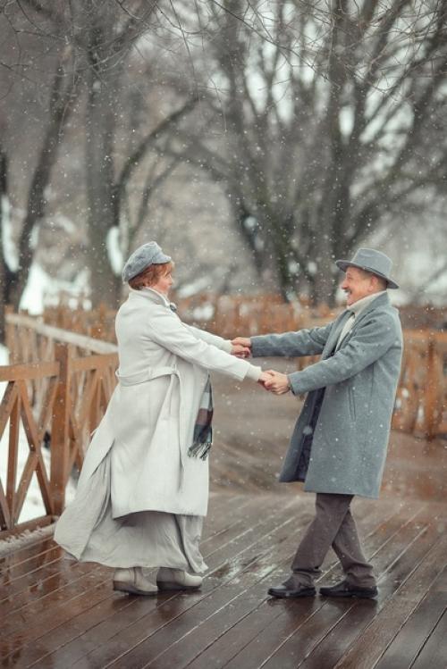 Когда все настоящее: снег, чувства, герои, десятки прожитых лет вместе! 07