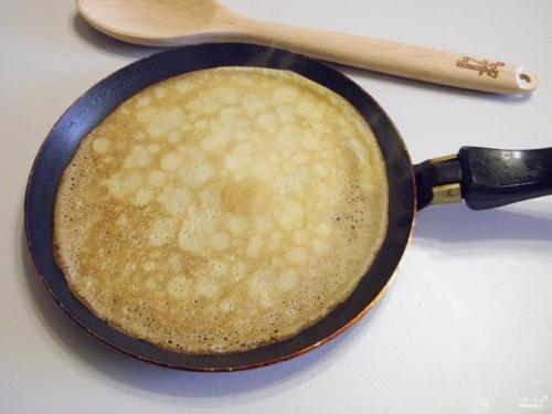 Заварные блины на молоке. 07