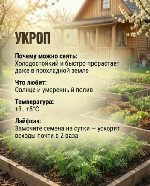 Что сеять в начале апреля, чтобы точно взошло и дало урожай? 02