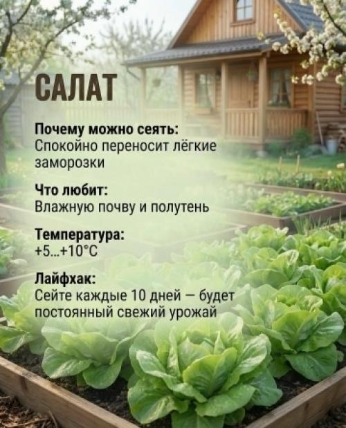 Что сеять в начале апреля, чтобы точно взошло и дало урожай? 04