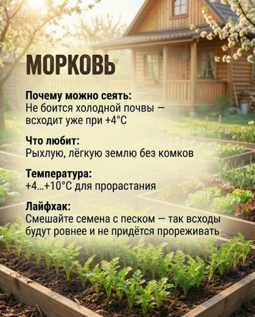 Что сеять в начале апреля, чтобы точно взошло и дало урожай? 01