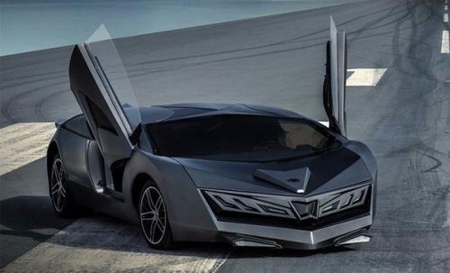 Elibriea: концептуальный суперкар в стиле бомбардировщика Стелс. 05