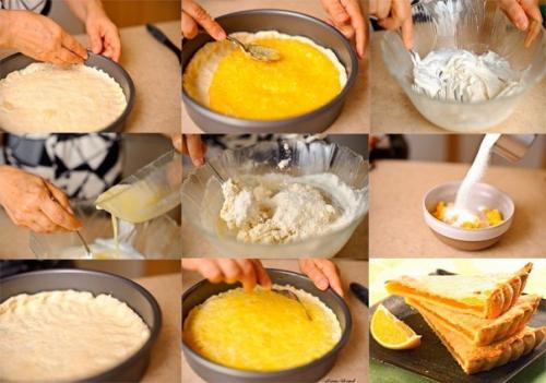 Очень нежный лимонный пирог.