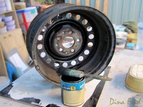 Мозаичные вазоны из дисков. 01