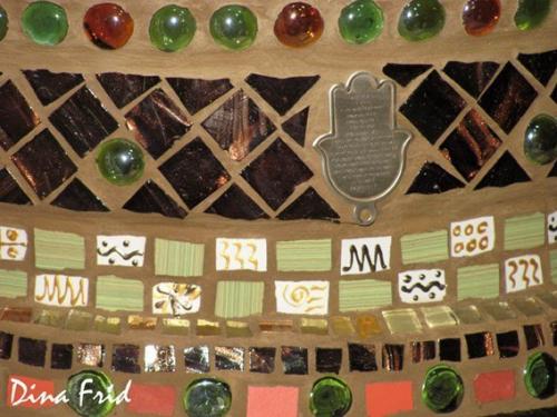 Мозаичные вазоны из дисков. 03