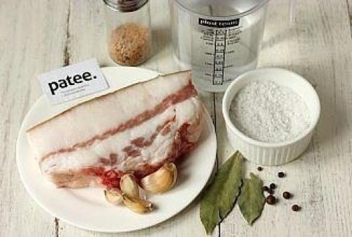 Сало в чесночном маринаде. 03