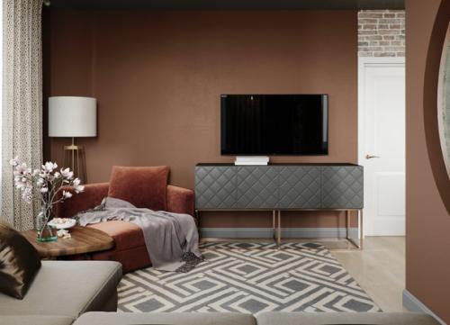 Кухня - гостиная в загородном доме. 08