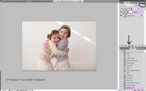 Итак, на картинке выше показаны две фотографии, использованные для фотомонтажа. 04
