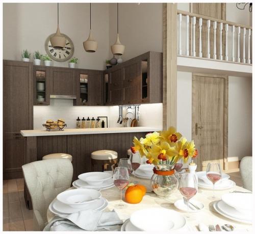 Современный интерьер дома в стиле нео - классики. 03