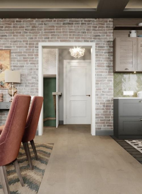 Кухня - гостиная в загородном доме. 09