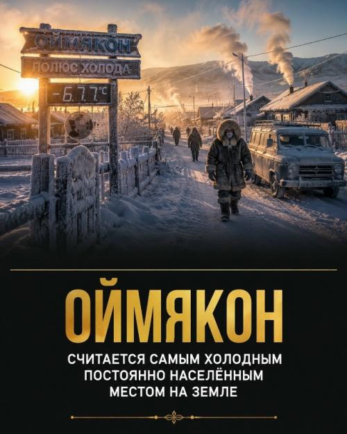 Некоторые населенные пункты на земле постоянно живут в условиях экстремального мороза. 01