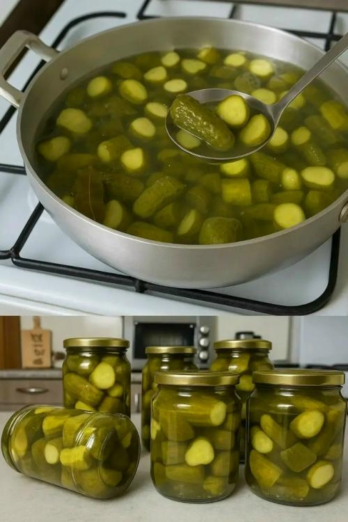 Всю зиму не могла нарадоваться этими огурчиками: маринованные огурцы по-фински. 

