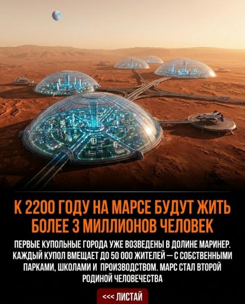 В 2200 году марс уже перестал быть мёртвой красной пустыней. 01