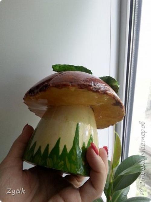 Грибы из гипса. 08