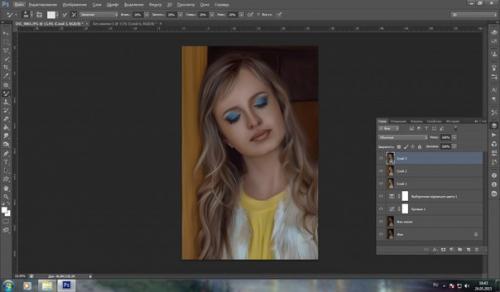 Отрисовка портрета в фотошопе. 04